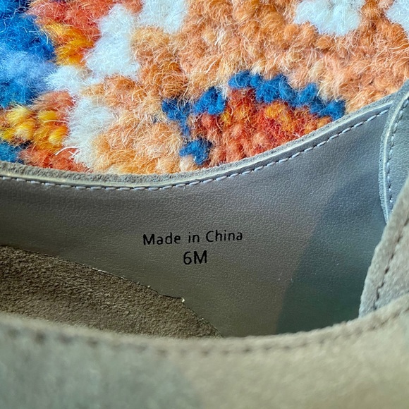 Kate Spade Saturday Gray/Beige Suede Oxfords 6 - Picture 5 of 6